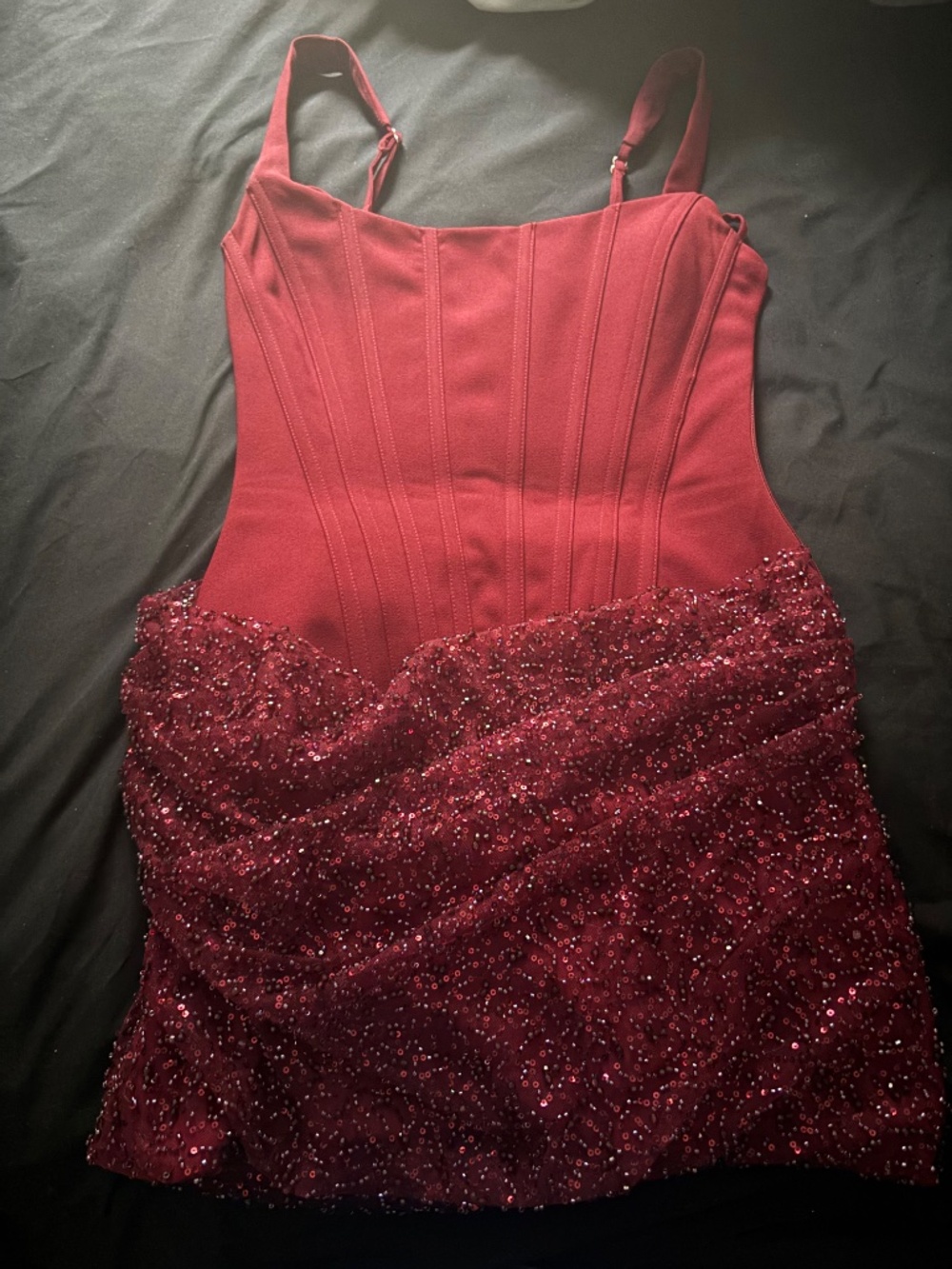 Burgundy Yeona Dress - Baby Boo - Picture 2 of 5